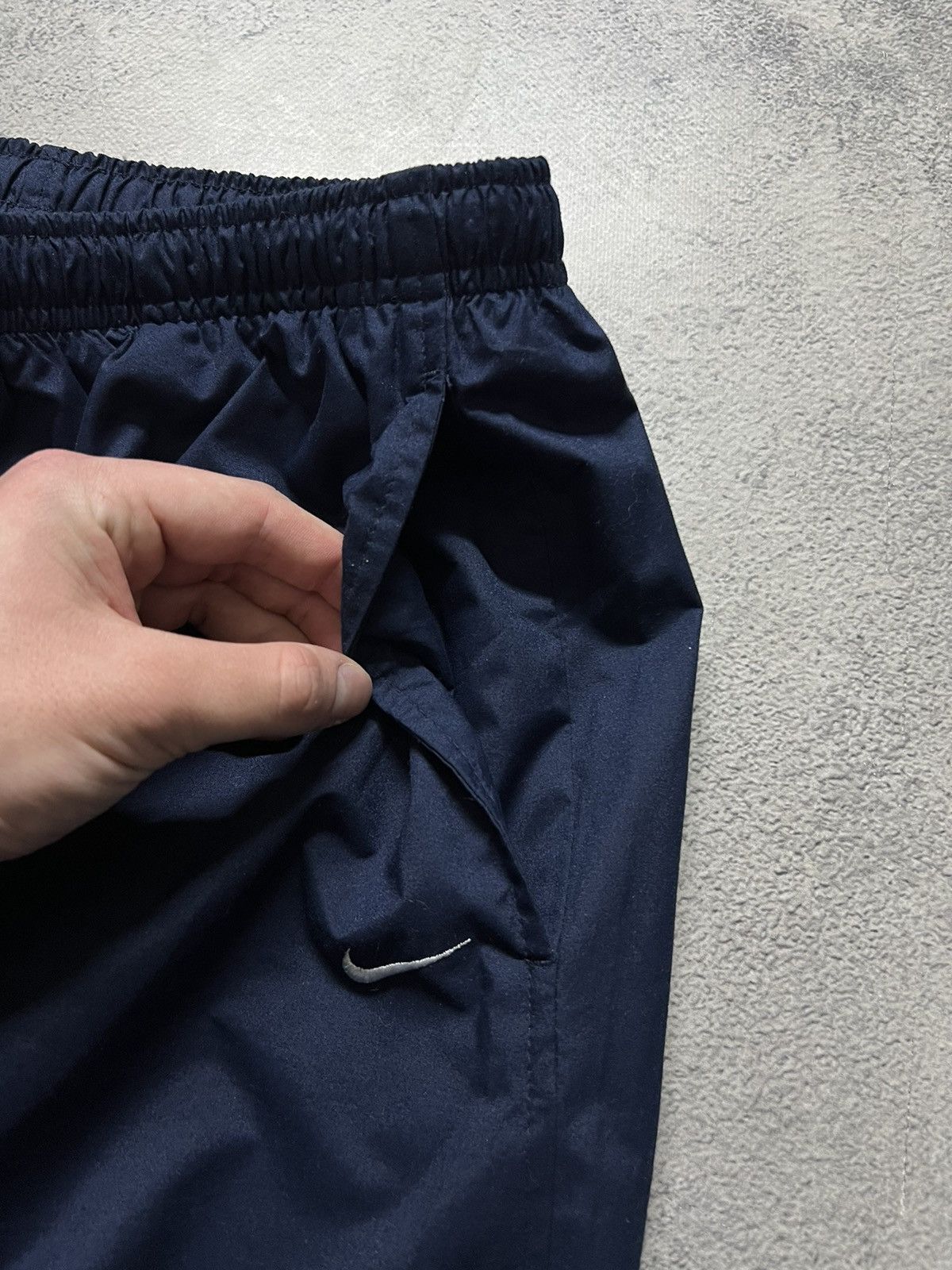 Nike × Vintage Vintage Y2K Nike Nylon Mini Swoosh Drill Pants 00’s Size US 34 / EU 50 - 6 Thumbnail