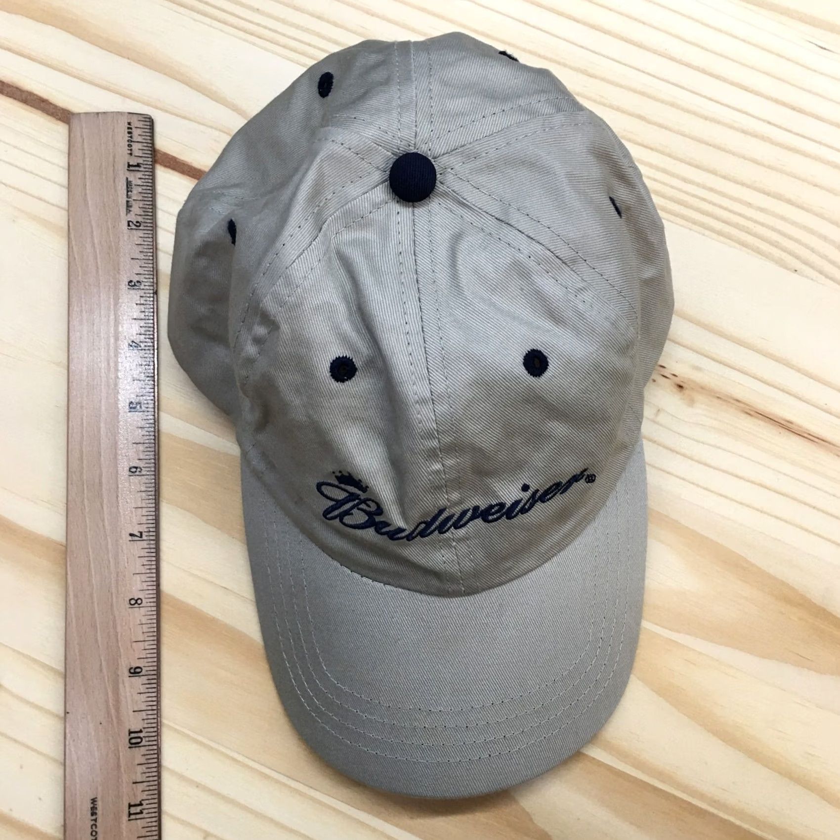Budweiser Budweiser Beer Baseball Cap Hat Mens One Size Beige Cotton Official Product Size ONE SIZE - 3 Thumbnail