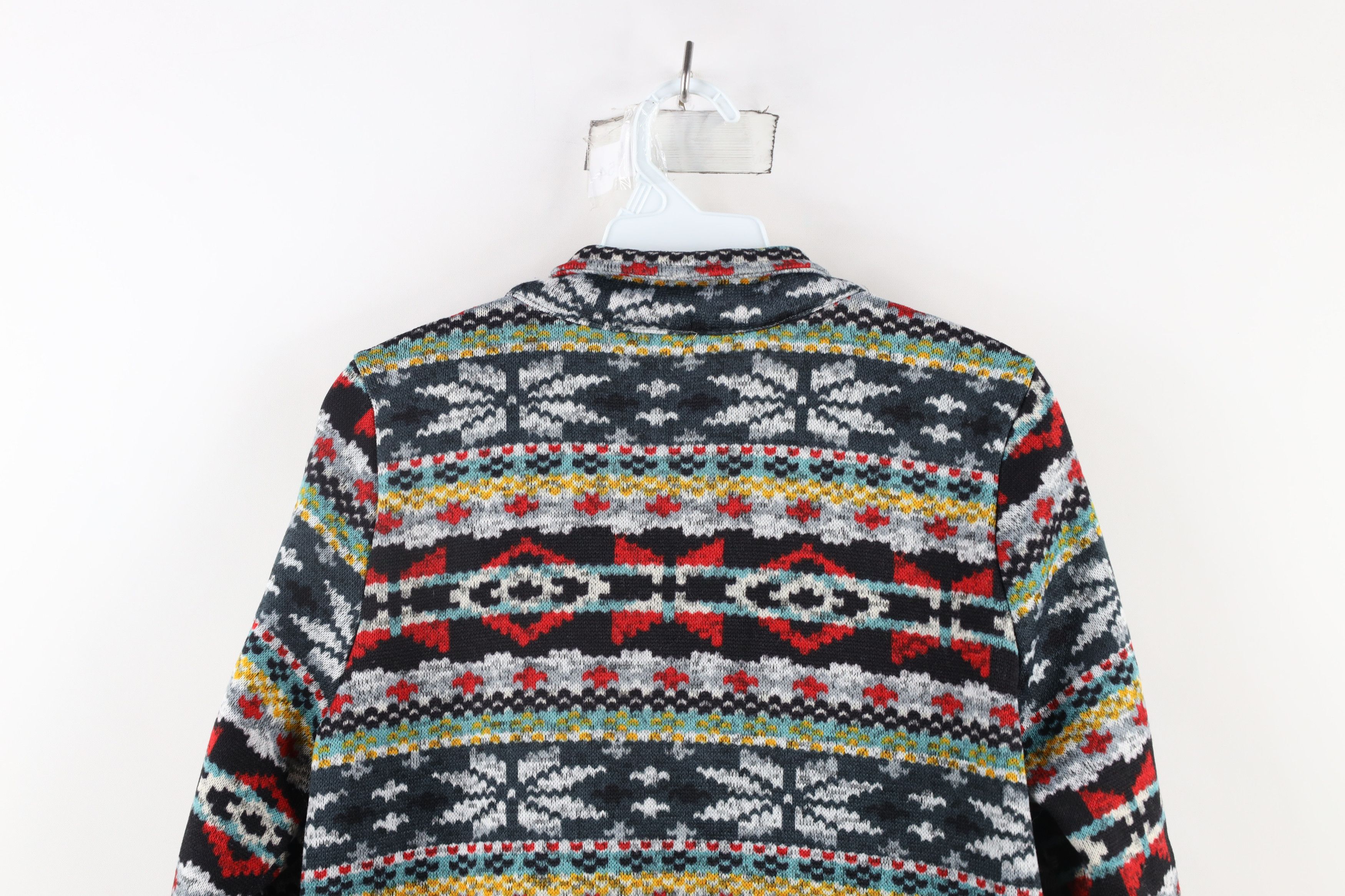 Vintage Vintage 90s Streetwear Knit Toggle Button Cardigan Sweater Size L / US 10 / IT 46 - 10 Thumbnail