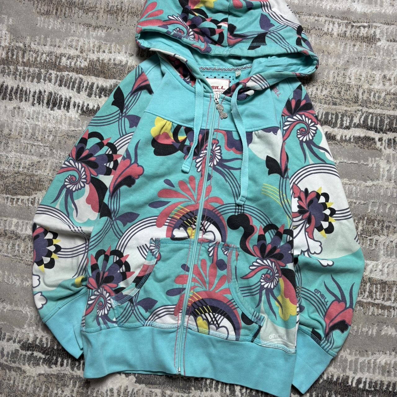 O'Neill 00s O'Neill Graphic Hoodie Cyan S Size US S / EU 44-46 / 1 - 2 Thumbnail