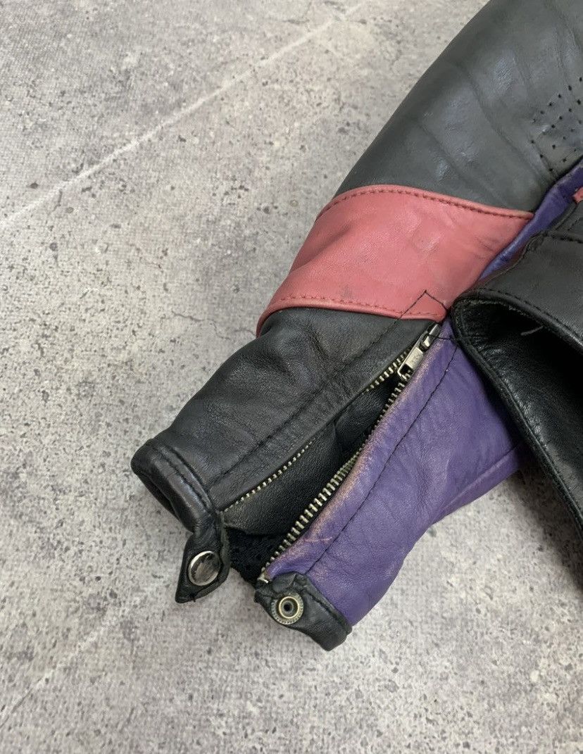 Genuine Leather × Japanese Brand Leather Jacket Vintage Faded Racing Brown Biker Y2K Size US L / EU 52-54 / 3 - 6 Thumbnail