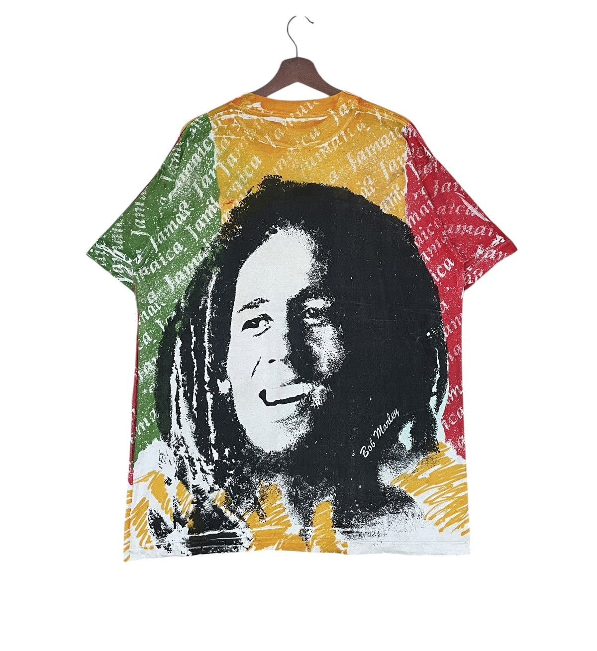 Band Tees × Vintage Vintage Bootleg Singer Bob Marley T-shirt 2000s Size US XL / EU 56 / 4 - 2 Thumbnail