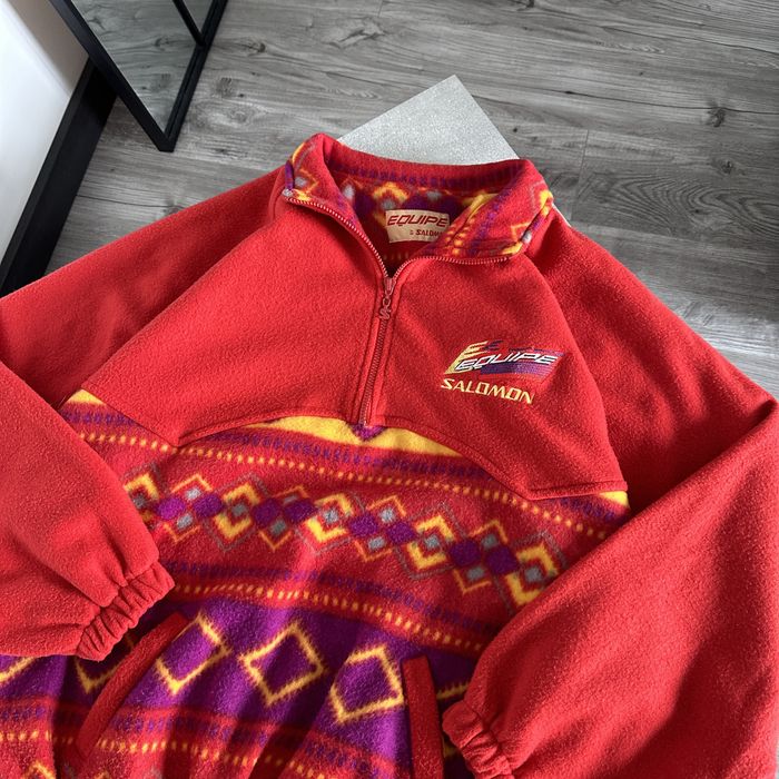 Vintage Vintage Salomon Mock Neck Fleece Sweater | Grailed