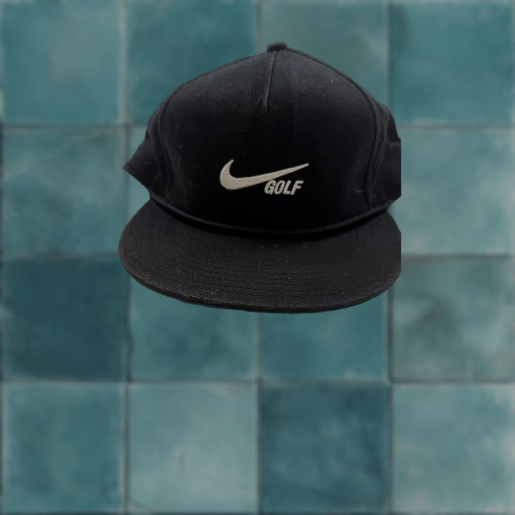 Nike Nike Hat Mens One Size Black Dri-Fit Retro Lightweight Snap Back Golf Adjustable Size ONE SIZE - 1 Thumbnail