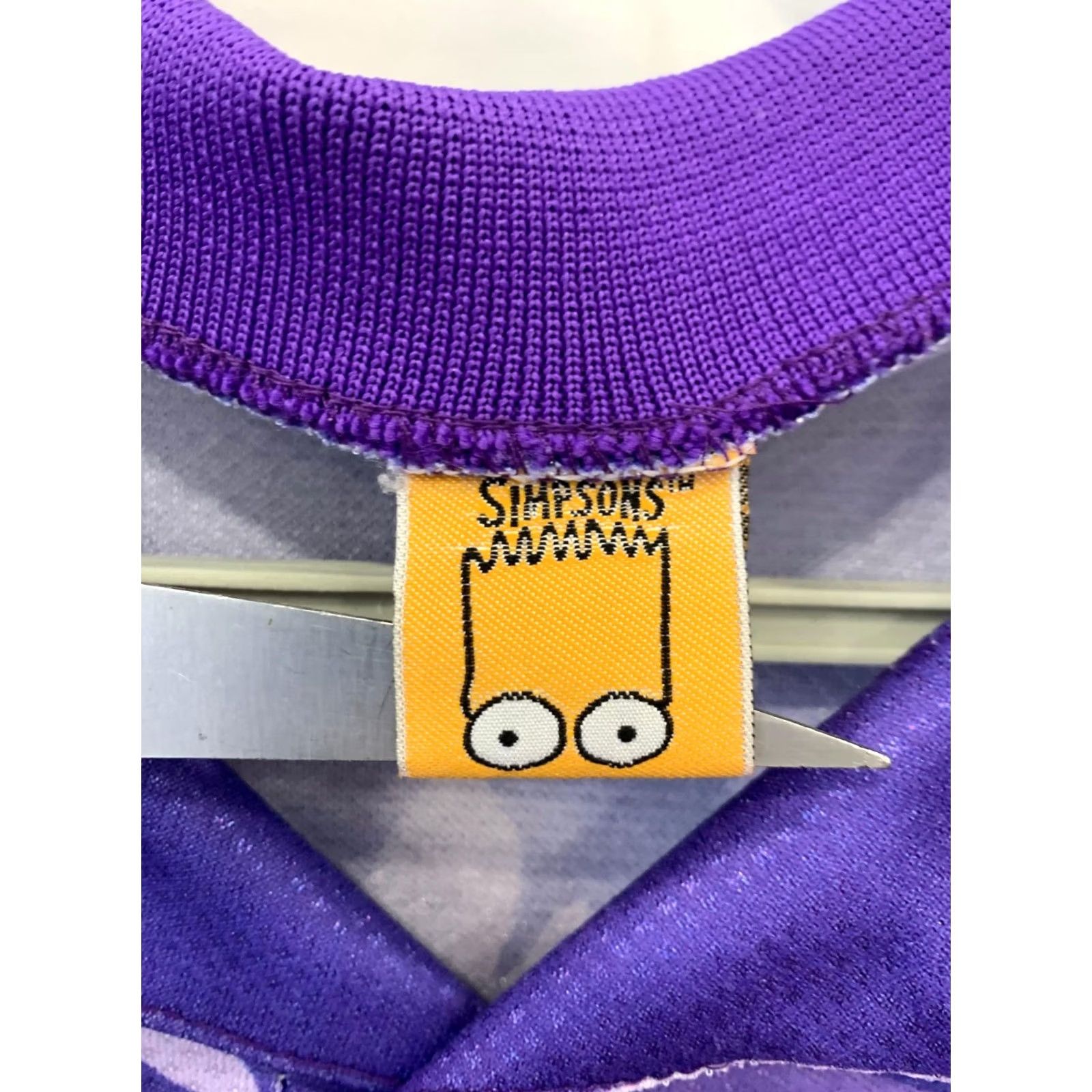 Vintage VINTAGE Bart Simpson Soccer Jersey Purple Knit Polo Shirt 90s The Simpsons Mens Small S Purple 90s Bart Simpson Mens Size US S / EU 44-46 / 1 - 4 Thumbnail
