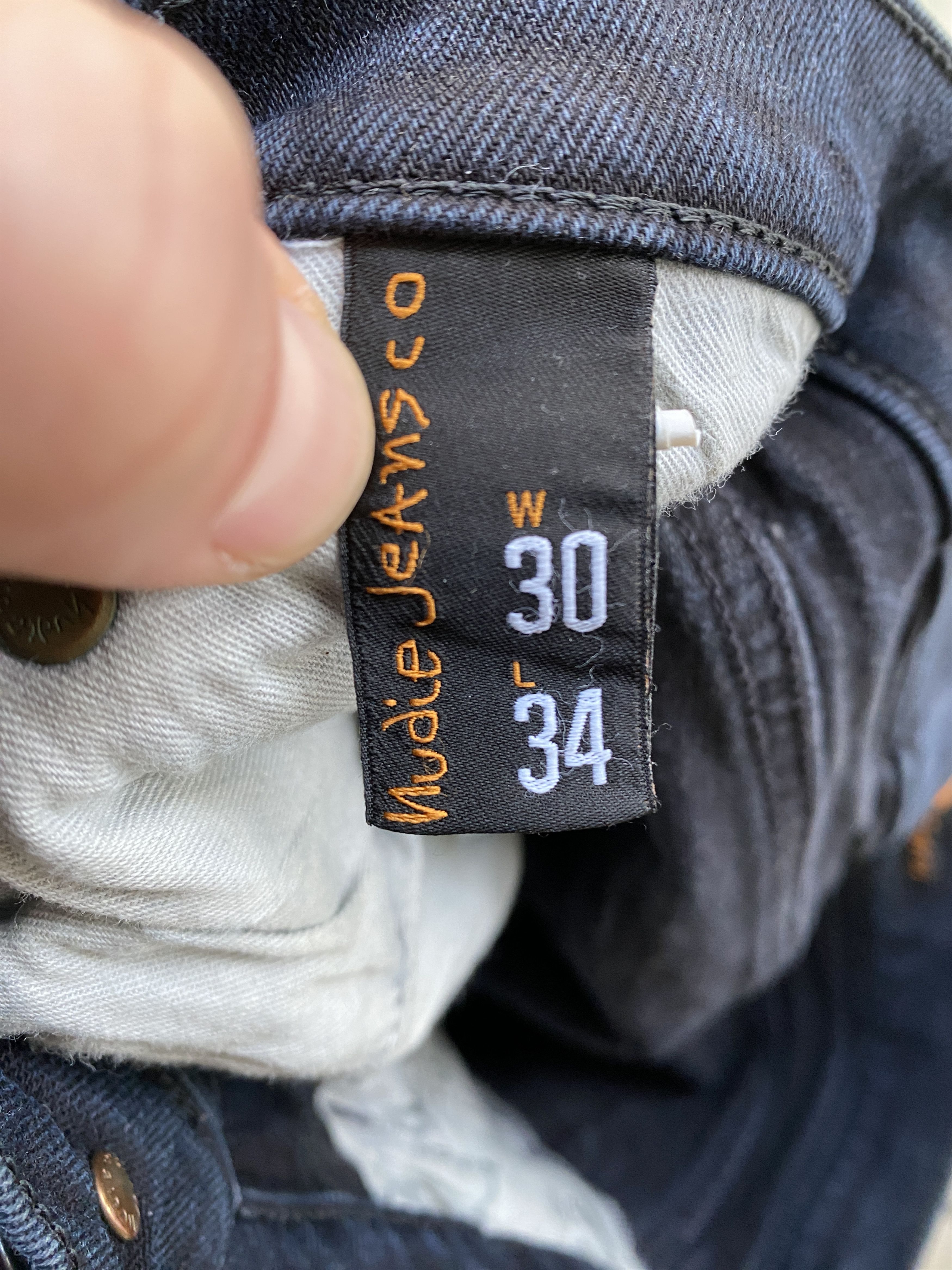 Nudie Jeans Nudie Jeans High Kai Org. Black denim jeans size W 30 L 34 Size US 30 / EU 46 - 4 Thumbnail