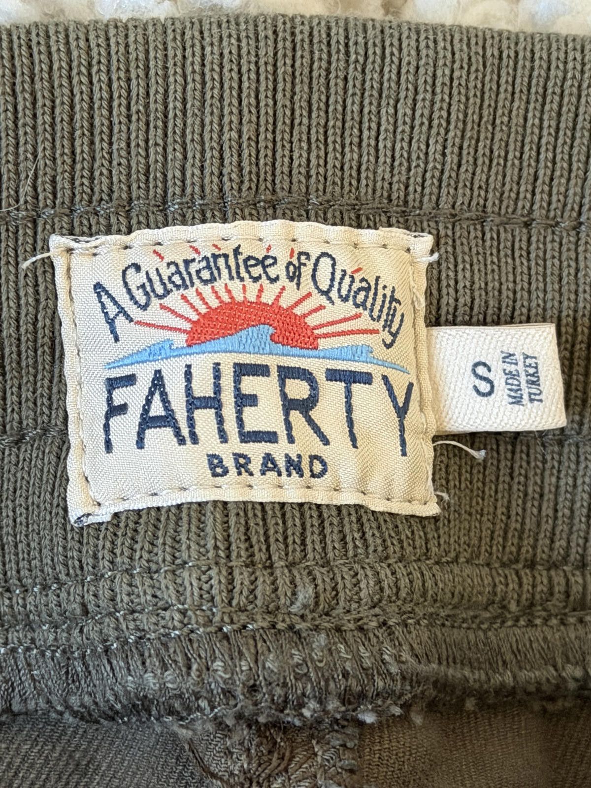 Faherty Faherty Olive Green Casual Drawstring Waist Pants Size US 30 / EU 46 - 6 Thumbnail