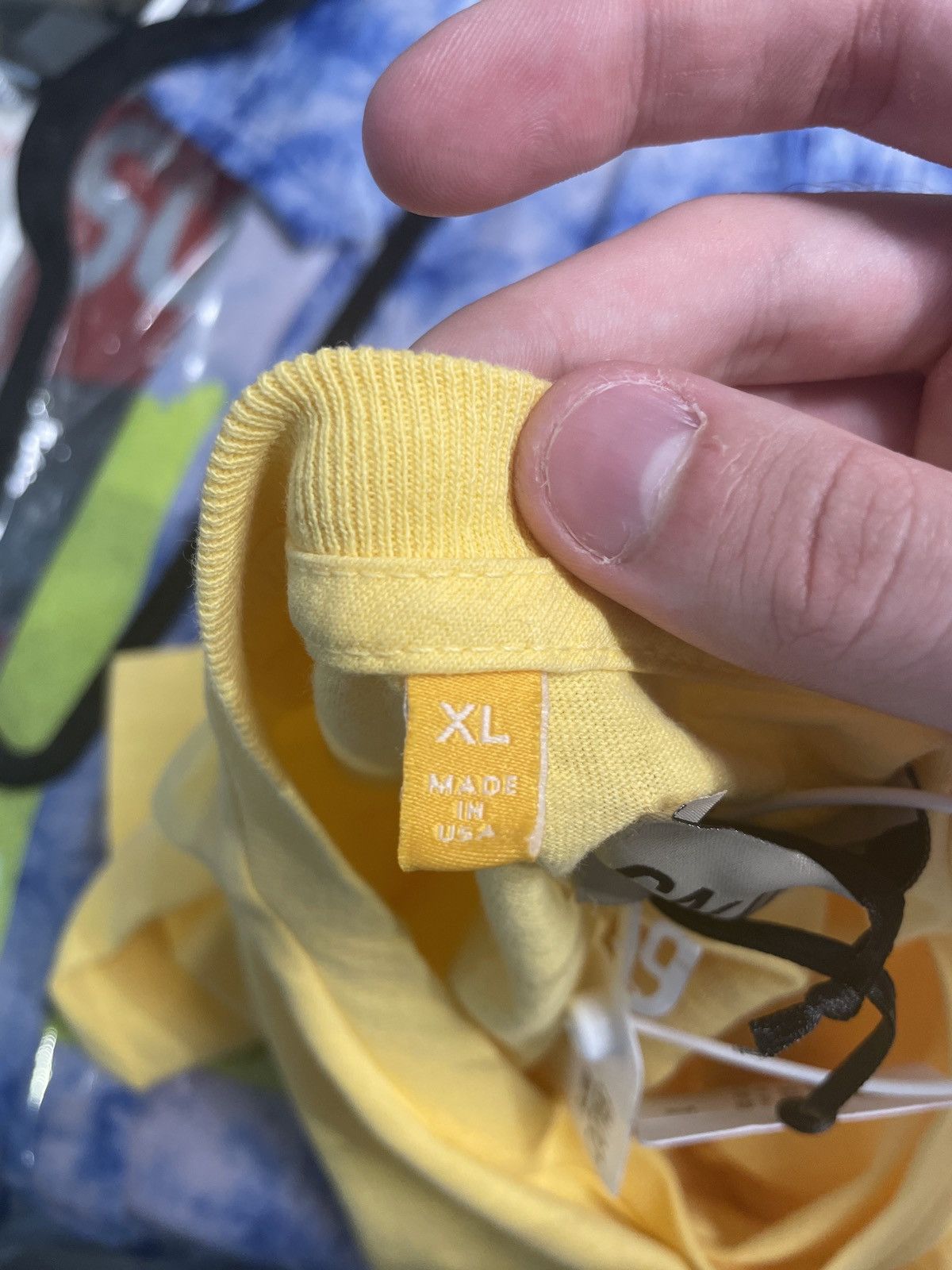 Gallery Dept. Gallery Dept. Art That Kills Stack Logo T-Shirt Yellow XL Size US XL / EU 56 / 4 - 4 Thumbnail