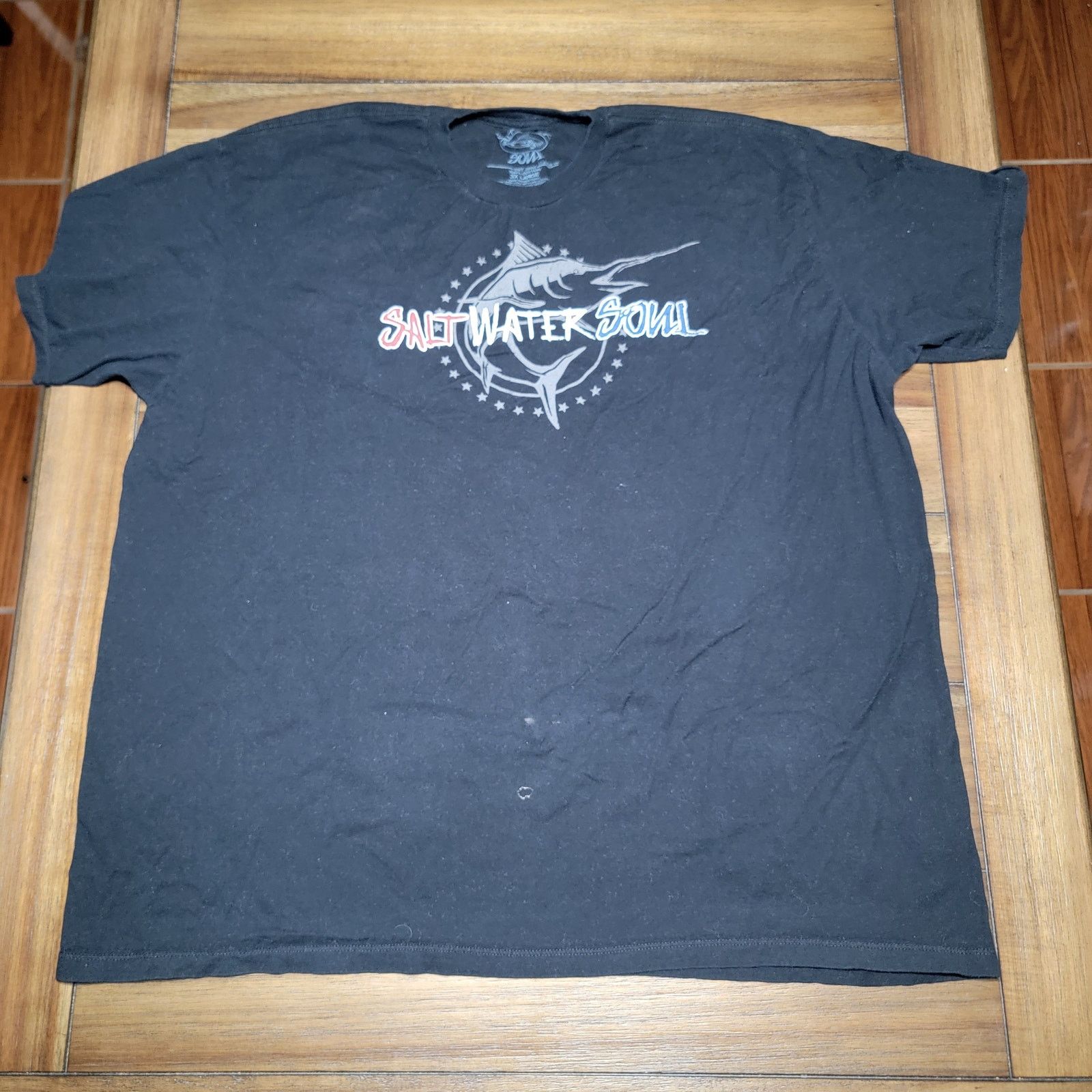 Other Salt Water Soul Unisex Tee American Flag Logo - Size 3XL Size US XXL / EU 58 / 5 - 1 Thumbnail