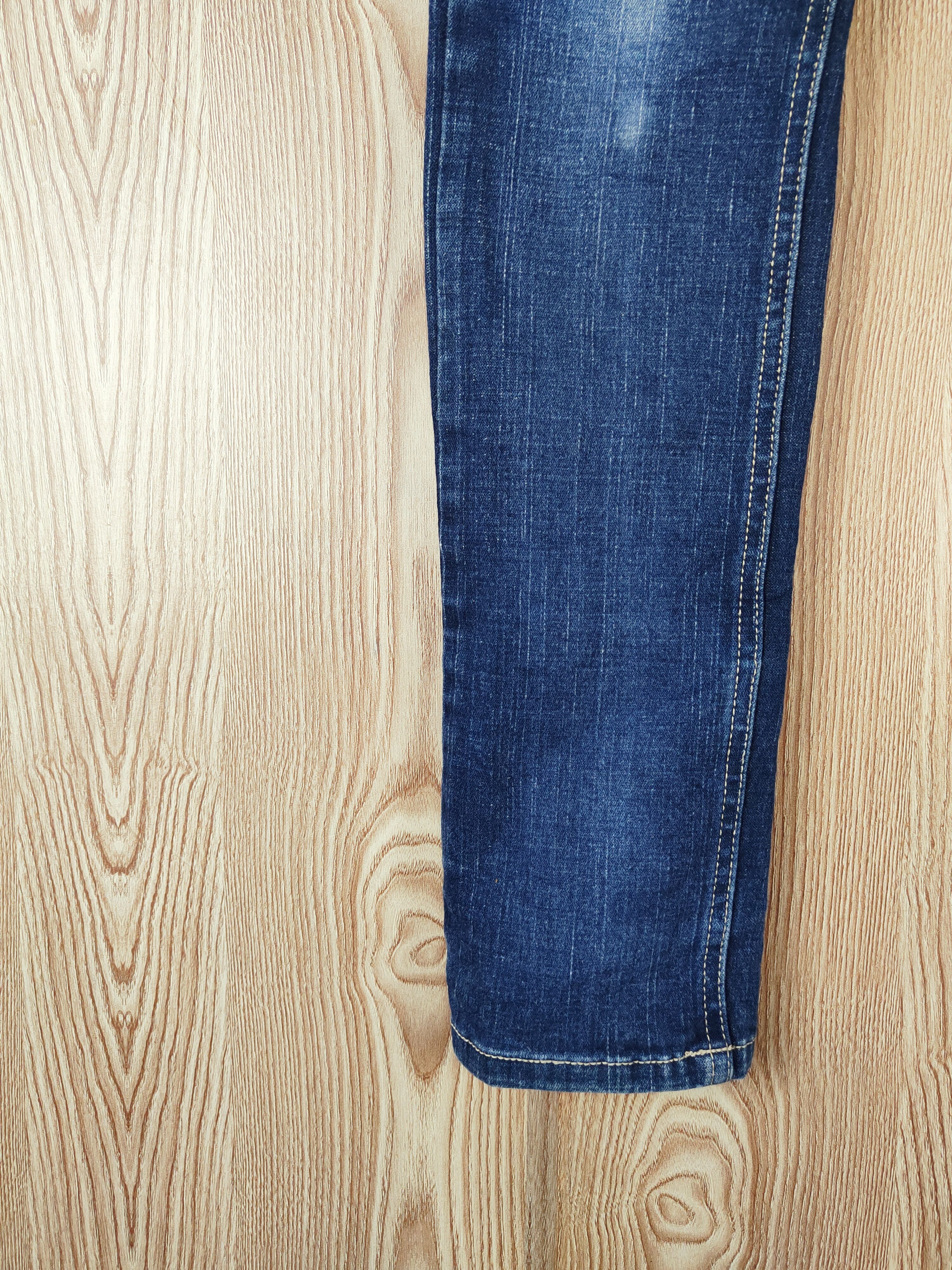 Japanese Brand × Vintage Japanese Brand Dark Blue Distressed Ripped Jeans Size 30" / US 8 / IT 44 - 5 Thumbnail