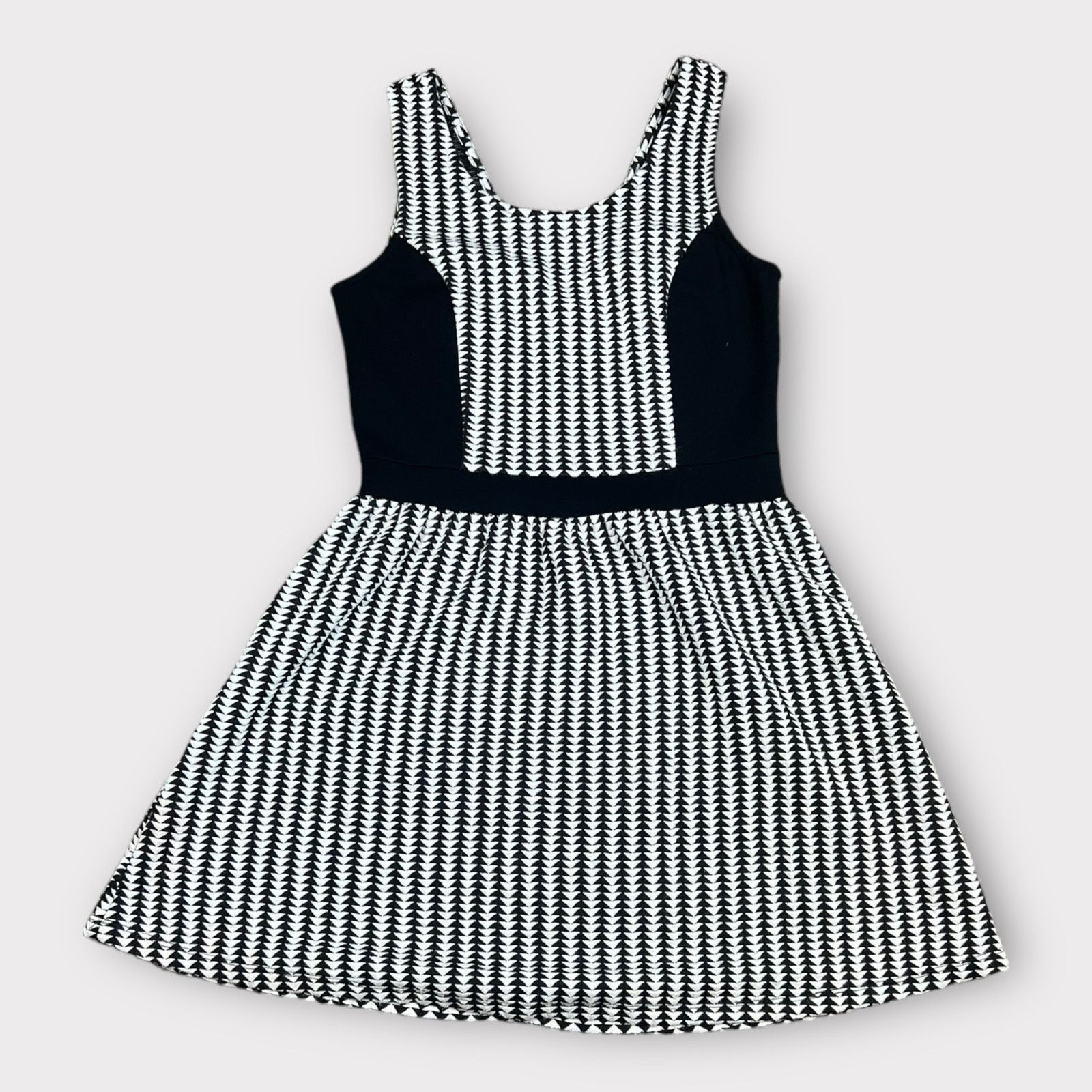 Macys Charming Charlie | Retro Black Check Dress Size S / US 4 / IT 40 - 8 Thumbnail