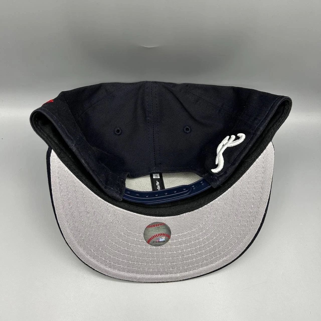 New Era Atlanta Braves Hat Men Black MLB Snap Back Cap Cotton Size ONE SIZE - 9 Thumbnail