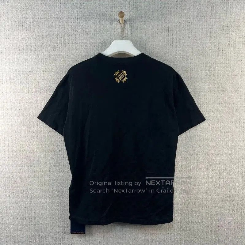 Louis Vuitton Louis Vuitton Black Cotton Logo T. Size US L / EU 52-54 / 3 - 3 Thumbnail