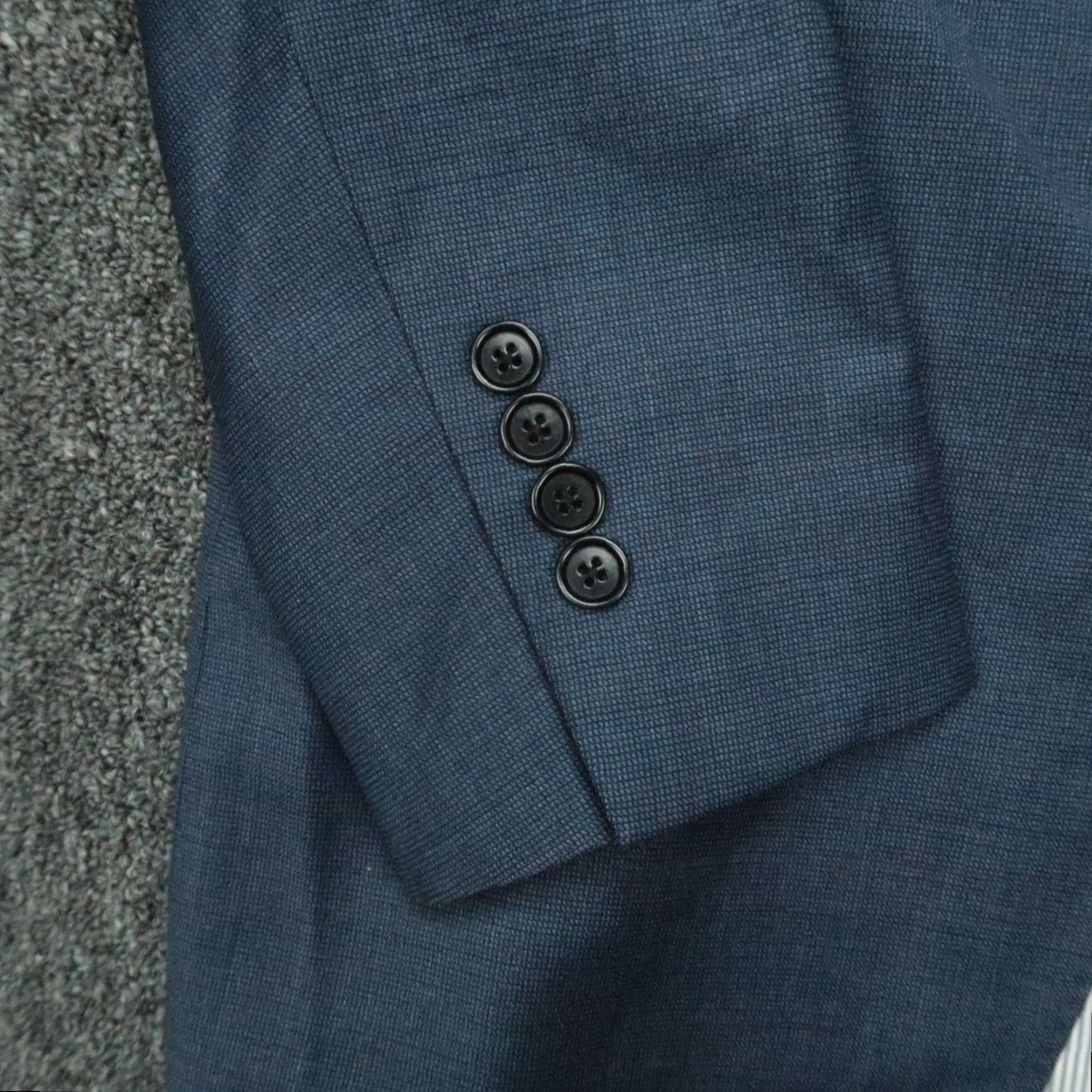 Brooks Brothers Brooks Brothers Blazer Mens 39R Blue Wool Sport Coat Jacket Regular Notch Lapel Single-Breasted Two-Button Vintage: No Modern? Size 40R - 5 Thumbnail