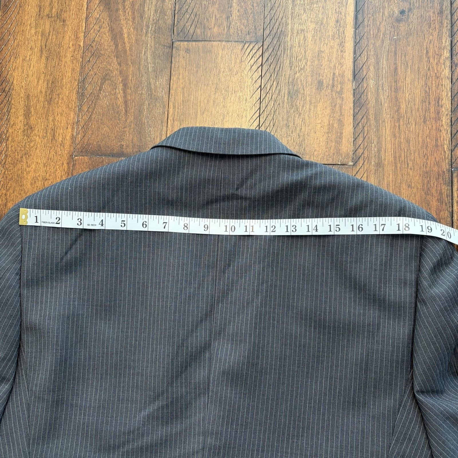 Tommy Hilfiger Tommy Hilfiger Suit Jacket 42S Pinstripe Wool Blazer Short Size 42S - 14 Thumbnail