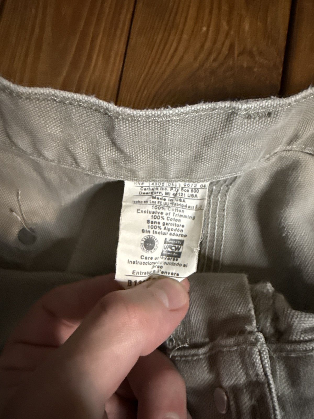Carhartt Vintage 90s Carhartt USA Grey Faded Double Knee Pants Size US 38 / EU 54 - 3 Thumbnail
