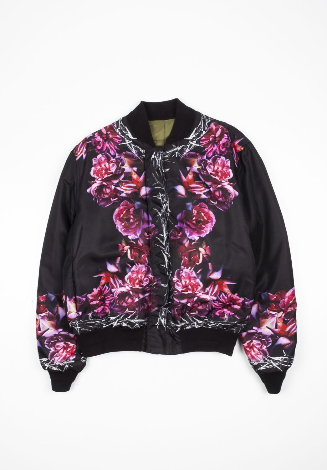 Givenchy Men Jacket bomber Reversible Floral Size ITA48/M