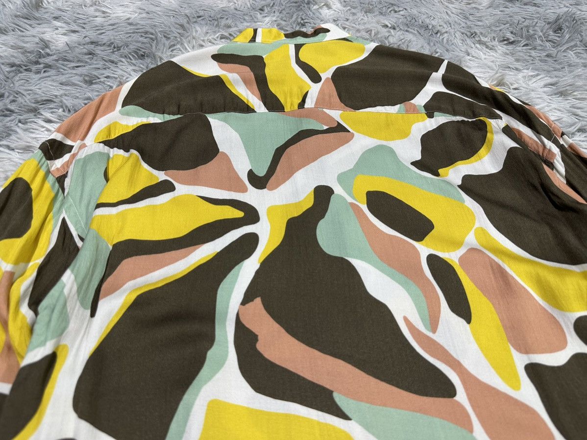 Other 🔥Costumein Abstract Rayon Shirt Ls Mandarin Collar Size US XL / EU 56 / 4 - 11 Thumbnail