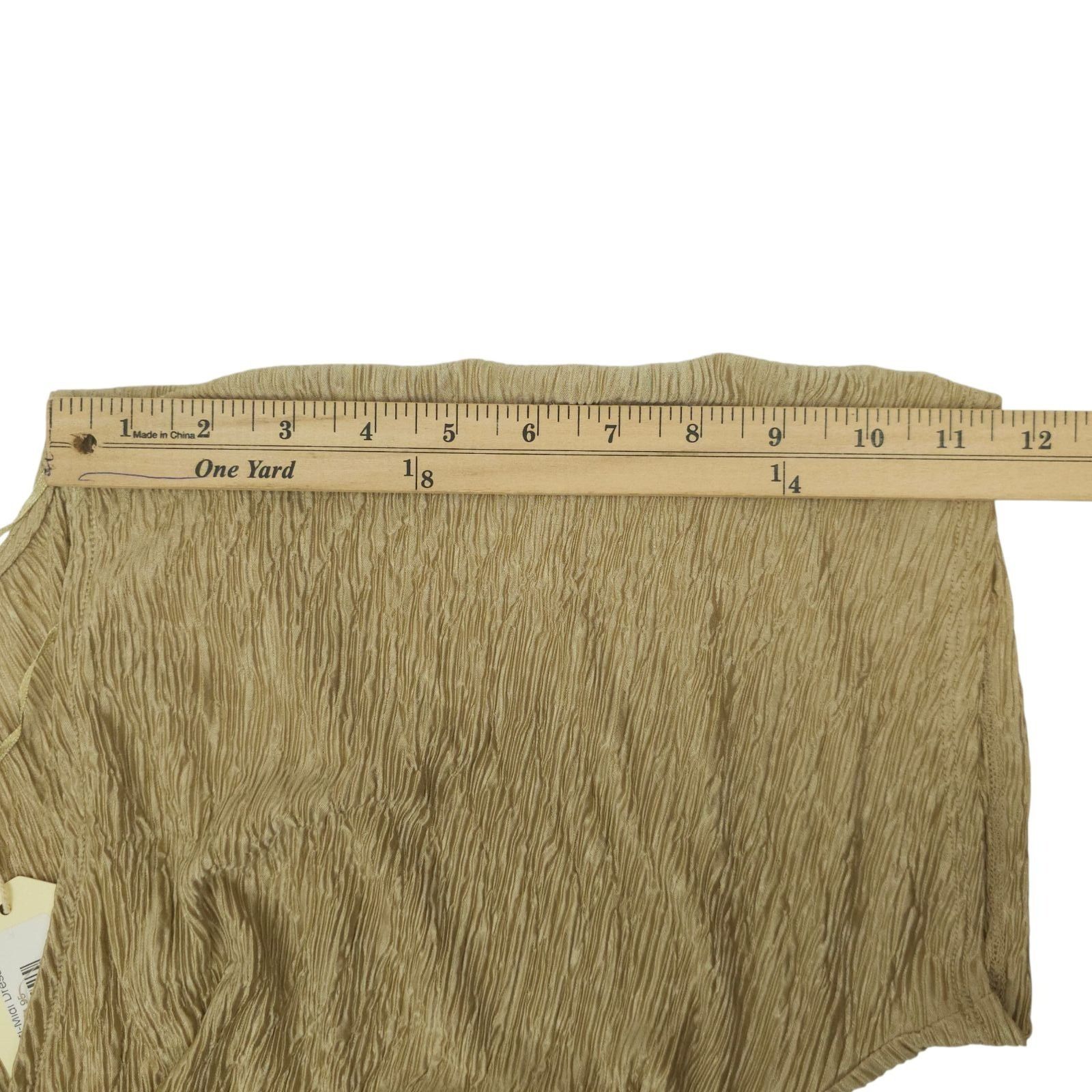 Other Jodifl Dress L Metallic Gold Shimmer Cross Front Maxi Slits Size L / US 10 / IT 46 - 14 Thumbnail