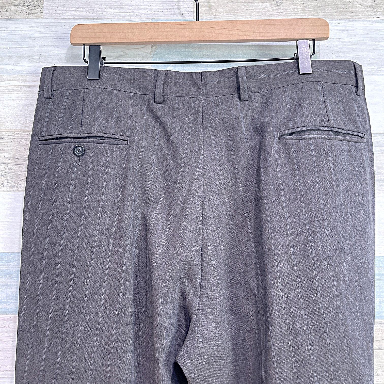 Jos. A. Bank Jos A Bank Wool 2 Piece Suit Taupe Brown Mens 43L Jacket 37L Size 42L - 11 Thumbnail