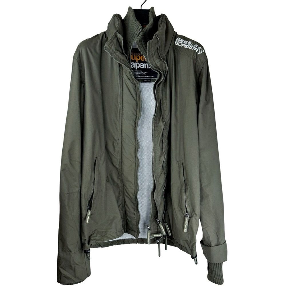 Superdry SUPERDRY The Windcheater Womens Olive Green Lighter Jacket L Size L / US 10 / IT 46 - 2 Thumbnail