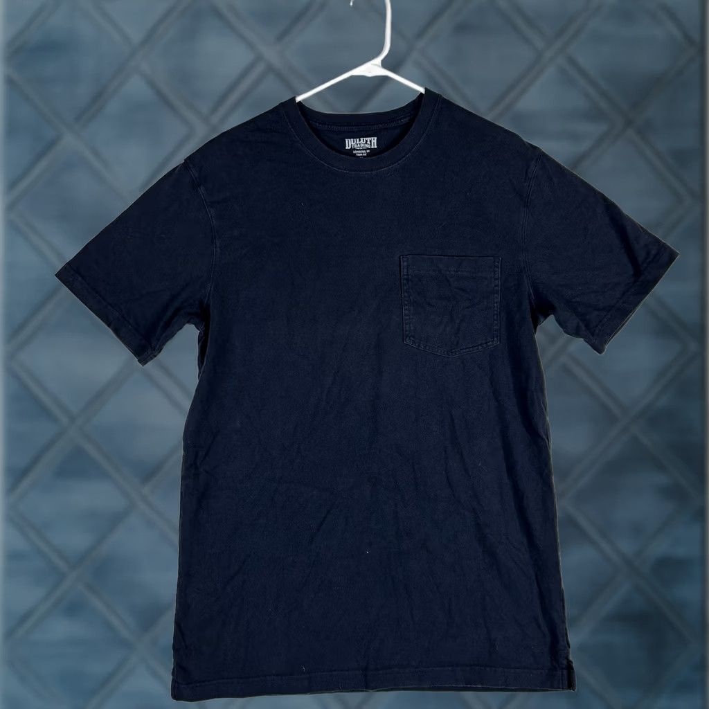 Vintage Duluth Trading Men's Medium Blue Trim Fit Shirt Short Sleeve Tee Top Size US M / EU 48-50 / 2 - 1 Thumbnail