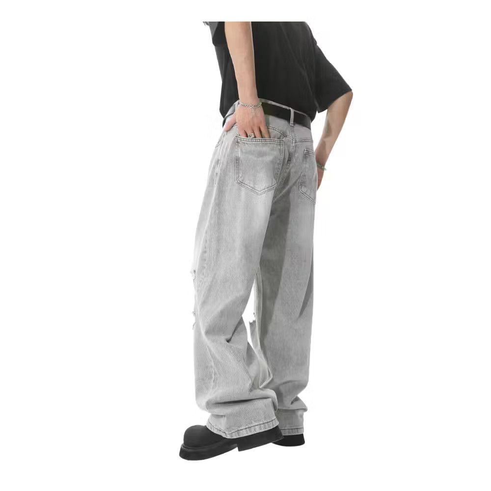 Jean Baggy Ripped Denim Jeans Size US 32 / EU 48 - 3 Thumbnail