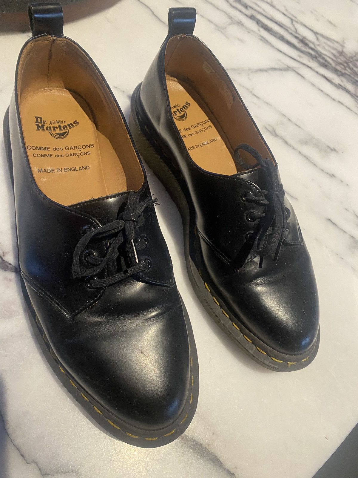 【COMME des GARCONSx Dr. Martens】 1461 ブローグシューズ Dr.Martens comme des garcons 2ホール uk8 - メルカリ