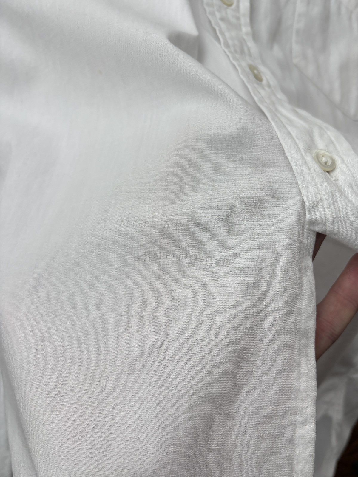 Van Heusen × Vintage 1940s Van Heusen Shirt Vintage Detachable Collar WW2 Sanfor Size US S / EU 44-46 / 1 - 9 Thumbnail