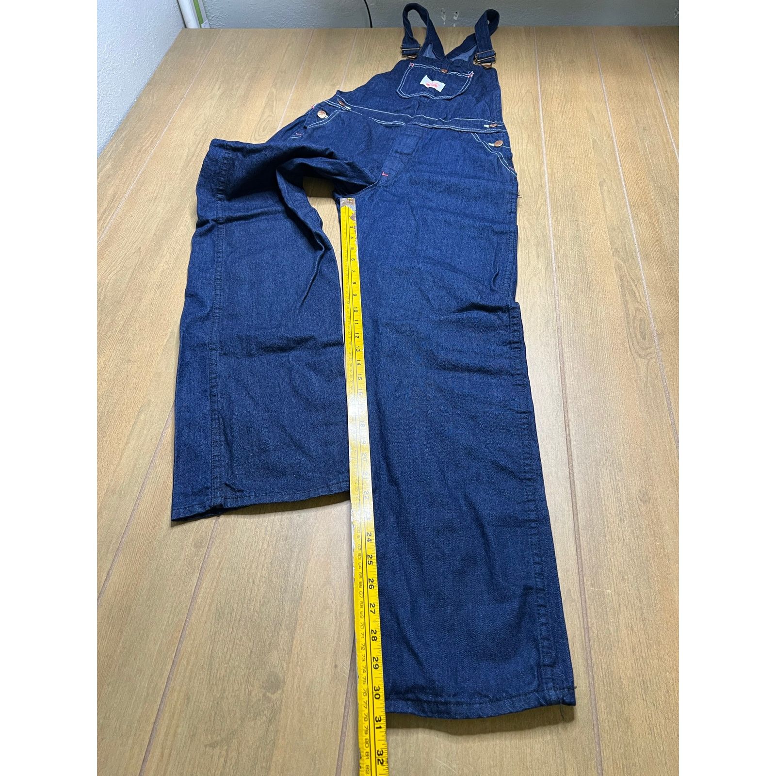 Vintage Vintage Round House Denim Overalls USA Cotton Bib Sz S/M Size US 30 / EU 46 - 17 Thumbnail