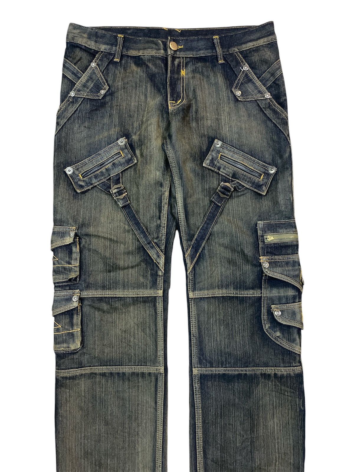 Japanese Brand Jeans De art Multipocket Jeans Size US 35 - 3 Thumbnail