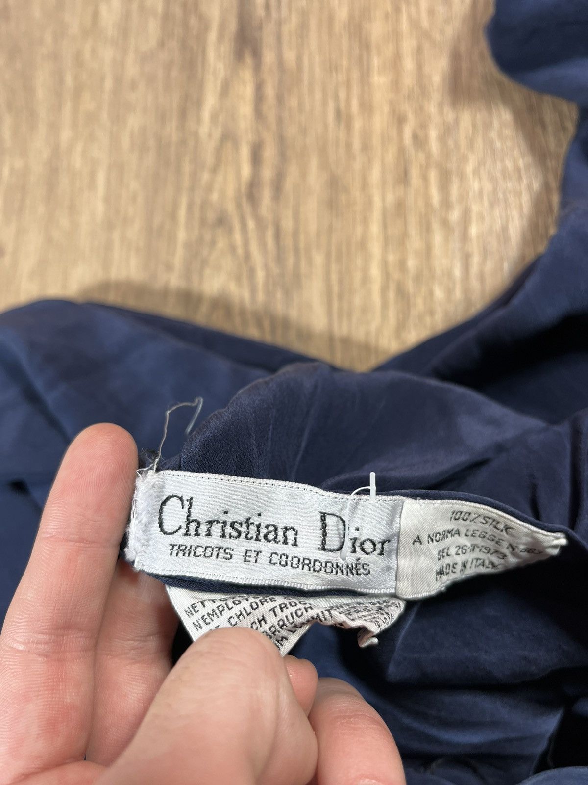 Christian Dior Monsieur Vintage Christian Dior Silk Skirt Size 28" / US 6 / IT 42 - 5 Thumbnail
