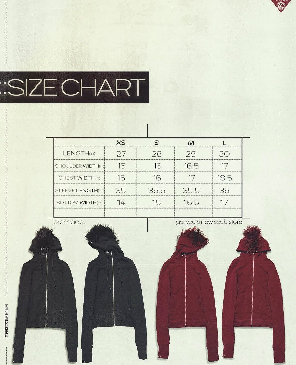 Designer Aosuism Soren Hoodie Size US M / EU 48-50 / 2 - 16 Thumbnail