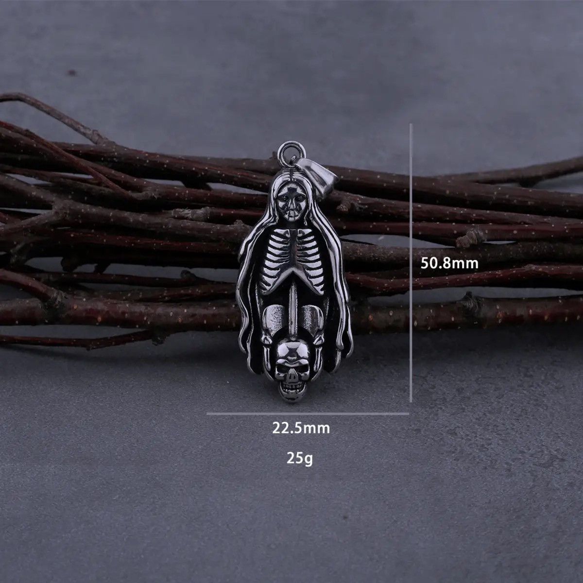 Jewelry Skull Goddess Pendant Necklace Size ONE SIZE - 2 Thumbnail