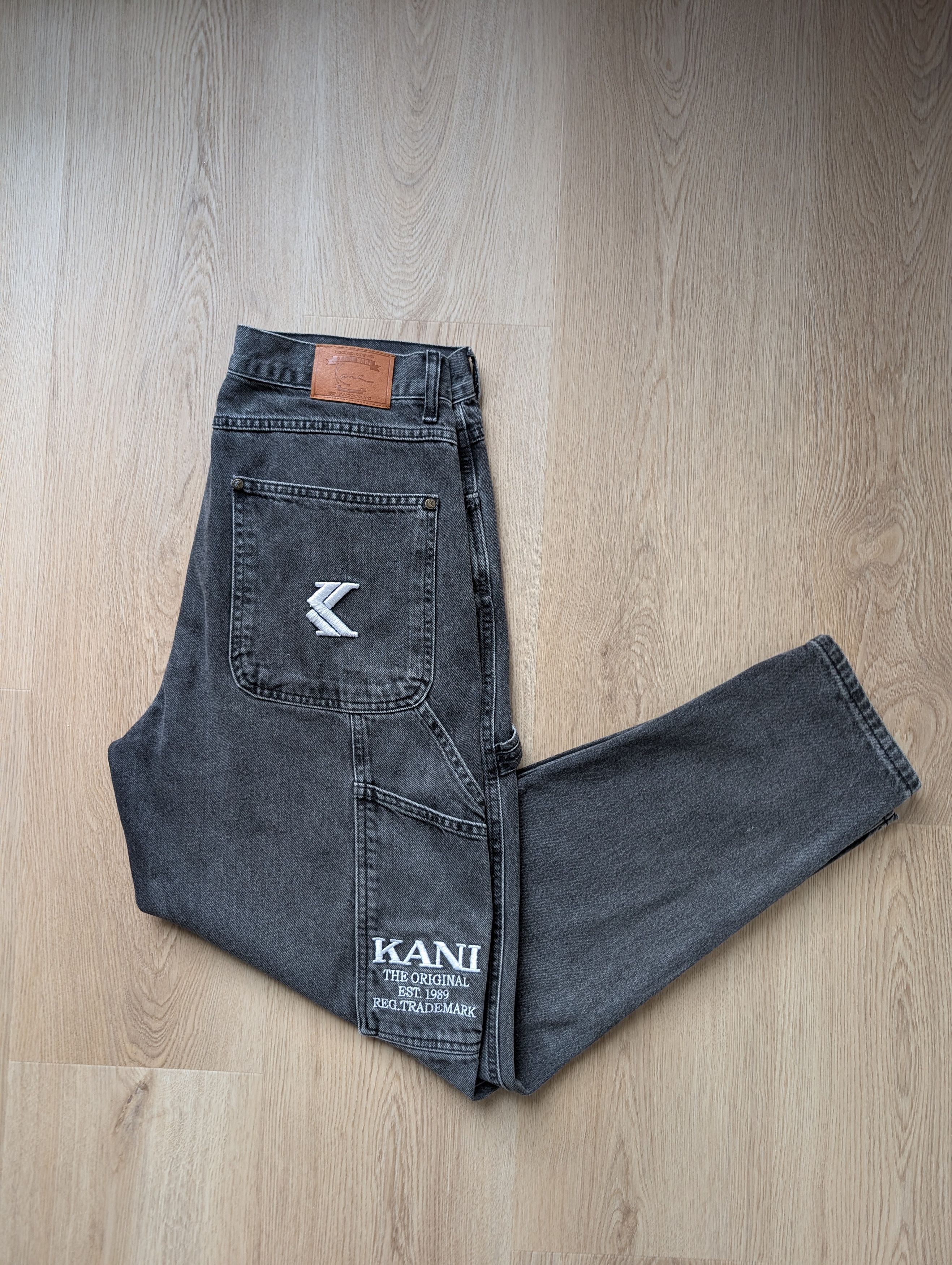 Karl Kani Karl Kani Gray Single Knee Jeans Hip Hop Pants Size L 34x32 Size US 34 / EU 50 - 1 Thumbnail