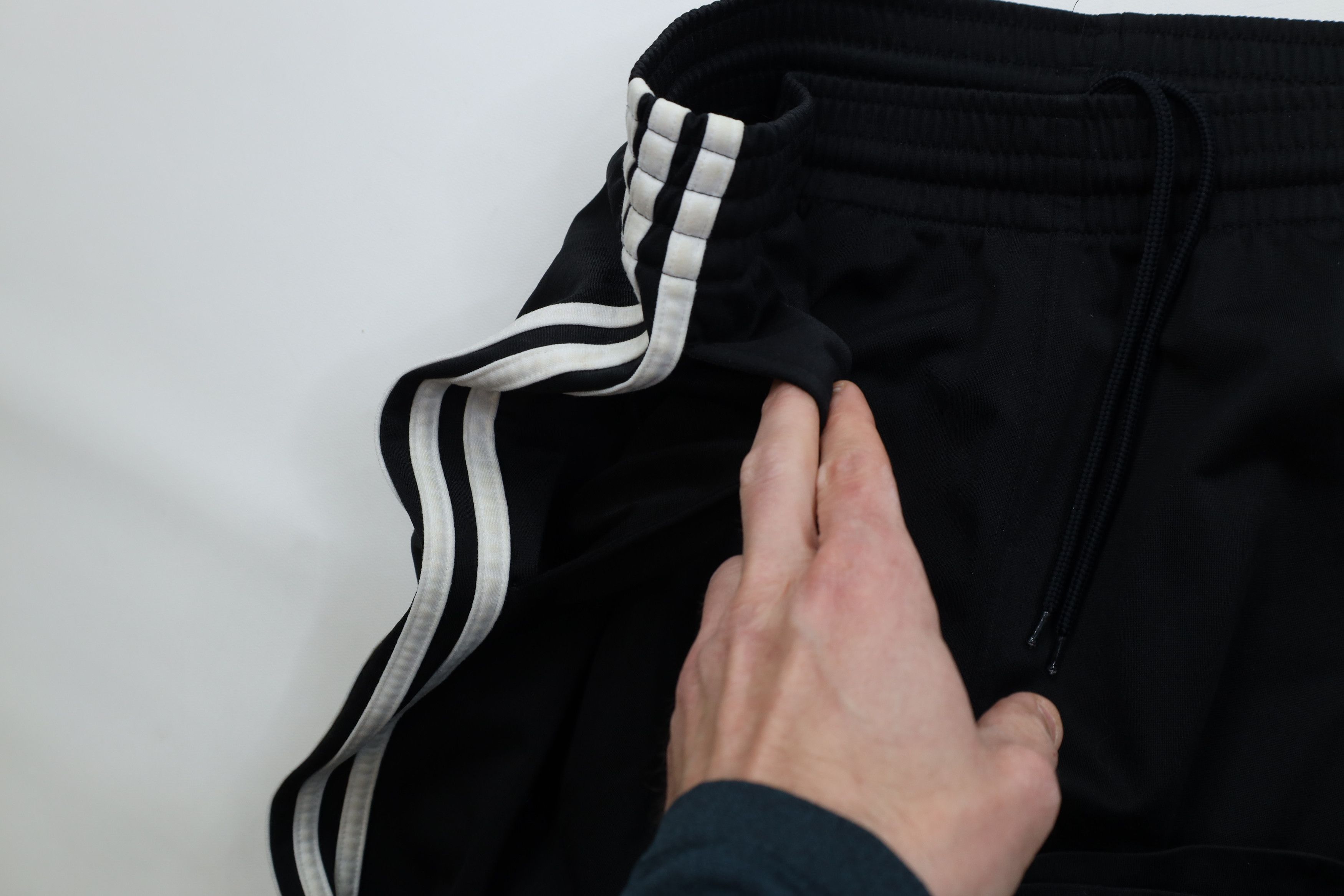 Adidas Vintage Y2K Adidas Striped Wide Leg Sweatpants Pants Black Size US 34 / EU 50 - 8 Thumbnail