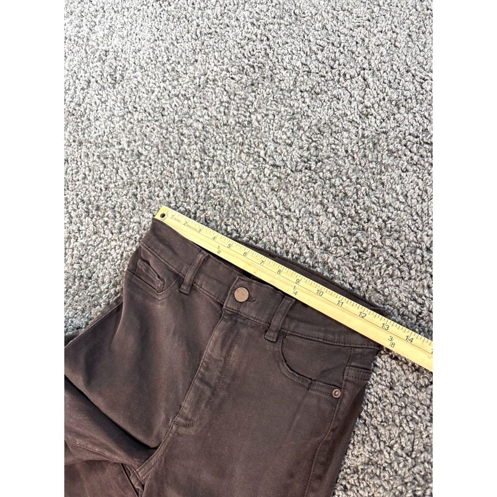 DL1961 DL1961 Womens High Rise Bridget Boot Cut Crop Jeans Brown Cotton 27x26 Size 27 Jeans Womens Brown High Rise Boot Cut Crop Denim Size 27" / US 4 / IT 40 - 4 Thumbnail