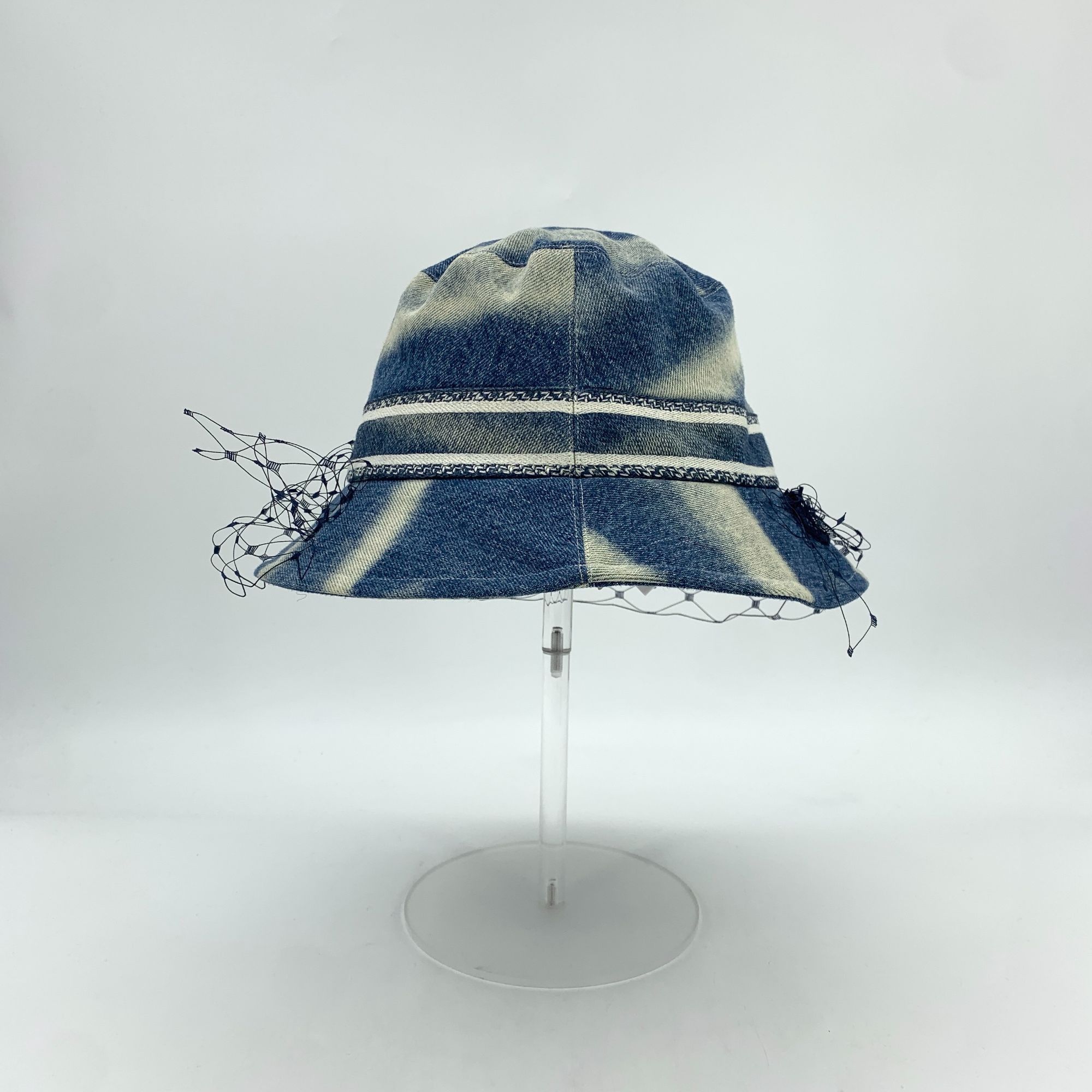 Dior Christian Dior Tie-Dyed Cotton Fishermans Hat W/Mesh Detail Size ONE SIZE - 7 Thumbnail