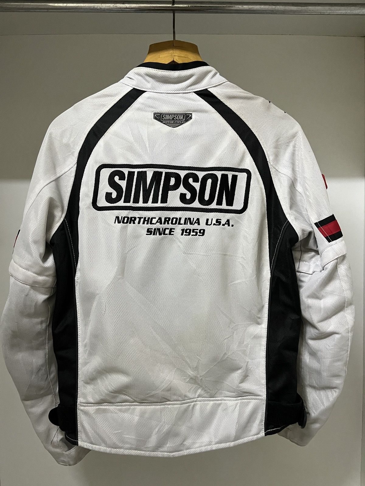 Vintage Vintage SIMPSON Biker Racing Jacket Size M / US 6-8 / IT 42-44 - 6 Thumbnail