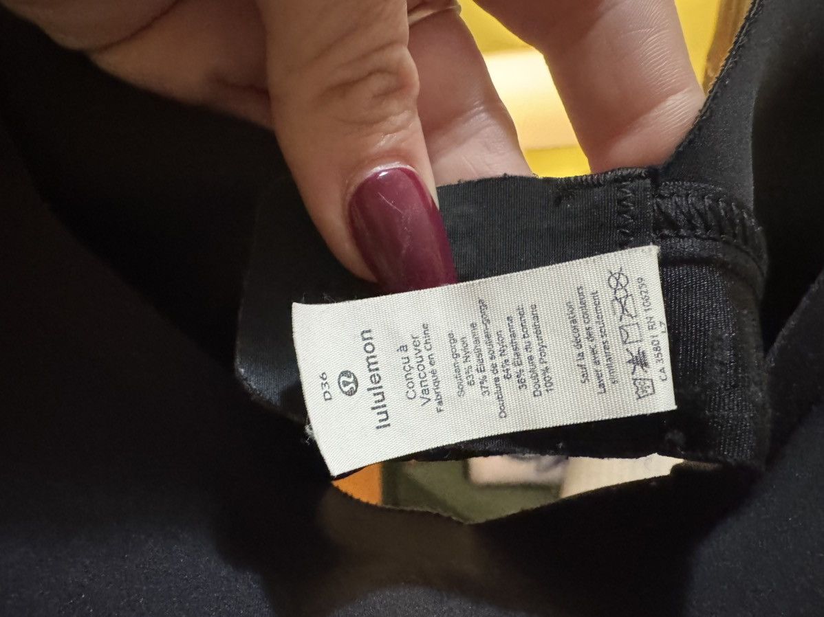 Lululemon Lululemon Sports Bra Black 36D Size ONE SIZE - 3 Thumbnail