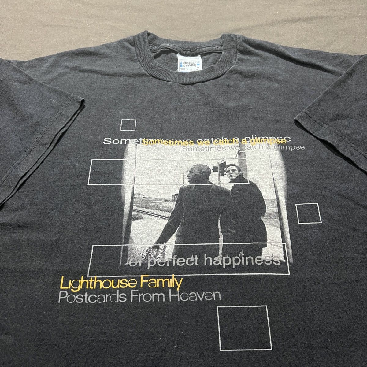 Band Tees Vintage 90s Lighthouse Family Pop duo Tee XL Faded Soul R&B Size US XL / EU 56 / 4 - 3 Thumbnail