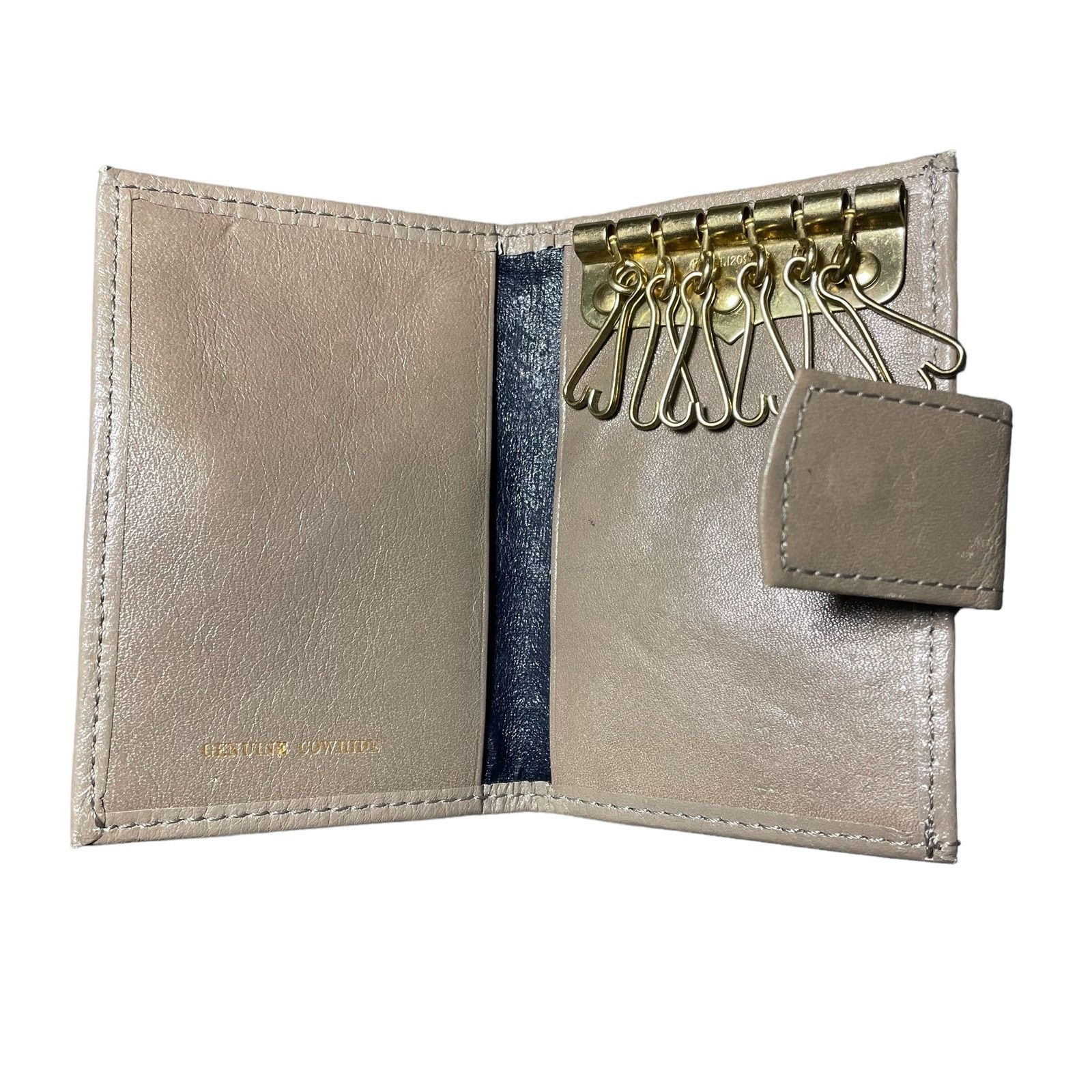 Other Leather Snap Closure Key Holder Wallet Geometric Embossed Size ONE SIZE - 3 Thumbnail