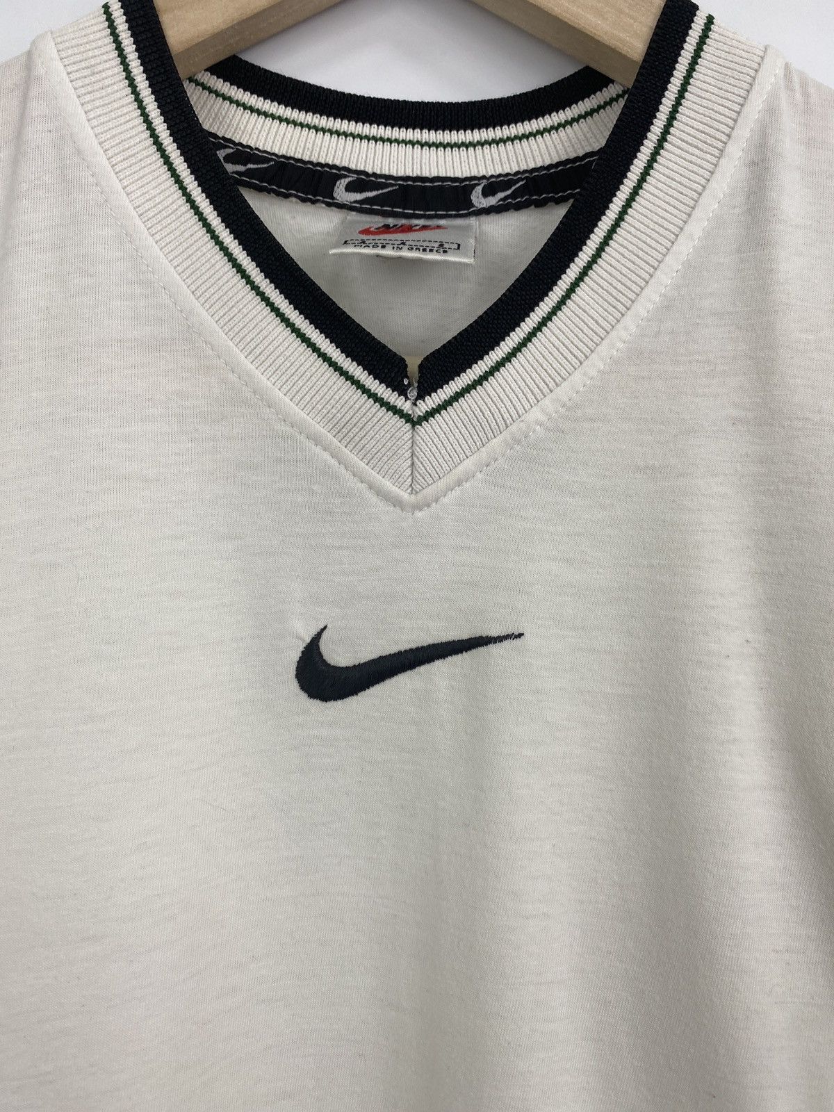 Nike 🇺🇸 Vintage 90s Nike Center Swoosh T-Shirt Rare Retro Hype Y2K Size US S / EU 44-46 / 1 - 4 Thumbnail