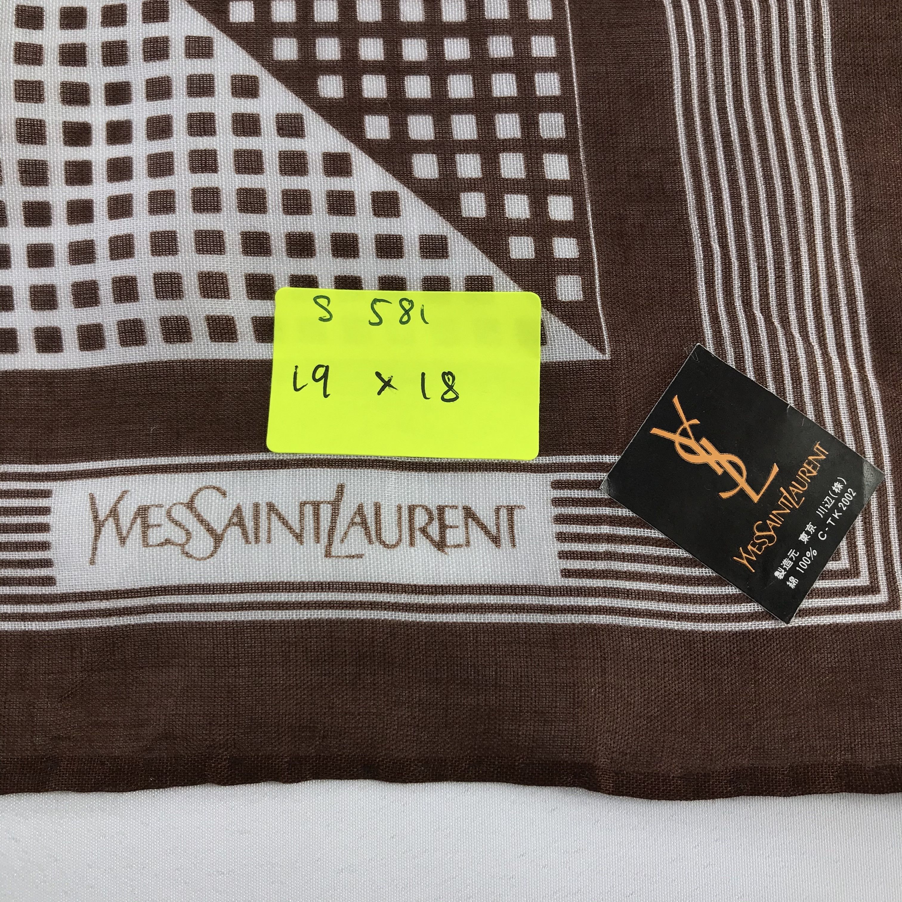 Vintage × Yves Saint Laurent Yves Saint Laurent Bandana / Handkerchief /Neckerchief -S581 Size ONE SIZE - 5 Thumbnail