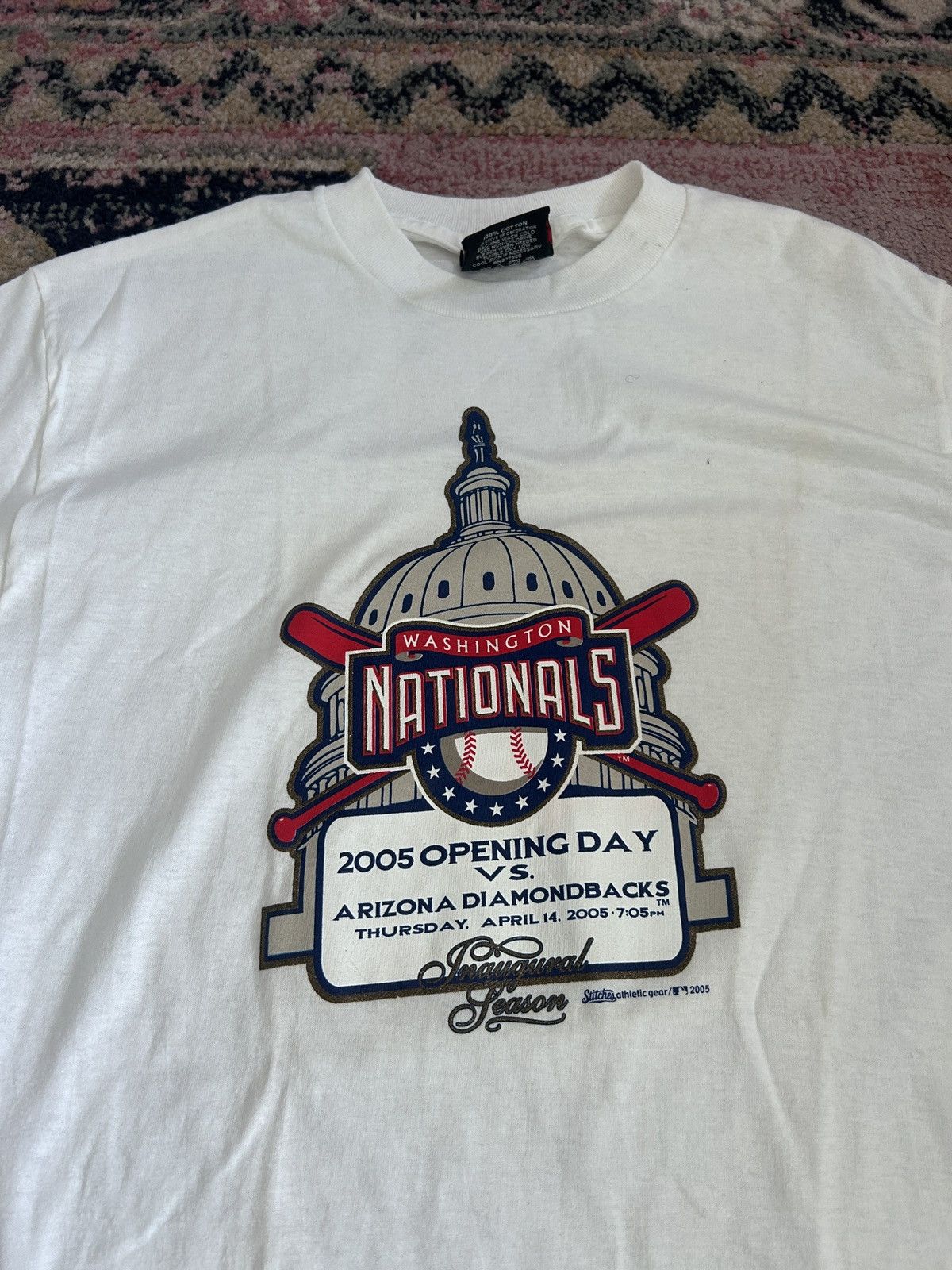 Vintage Vintage 2005 Washington Nationals Inaugural Season T-Shirt Size US M / EU 48-50 / 2 - 2 Thumbnail