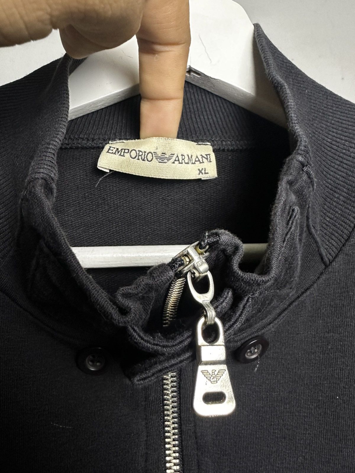 Emporio Armani Emporior Armani Double Zip Front Biker Sweat Jacket Size US L / EU 52-54 / 3 - 5 Thumbnail