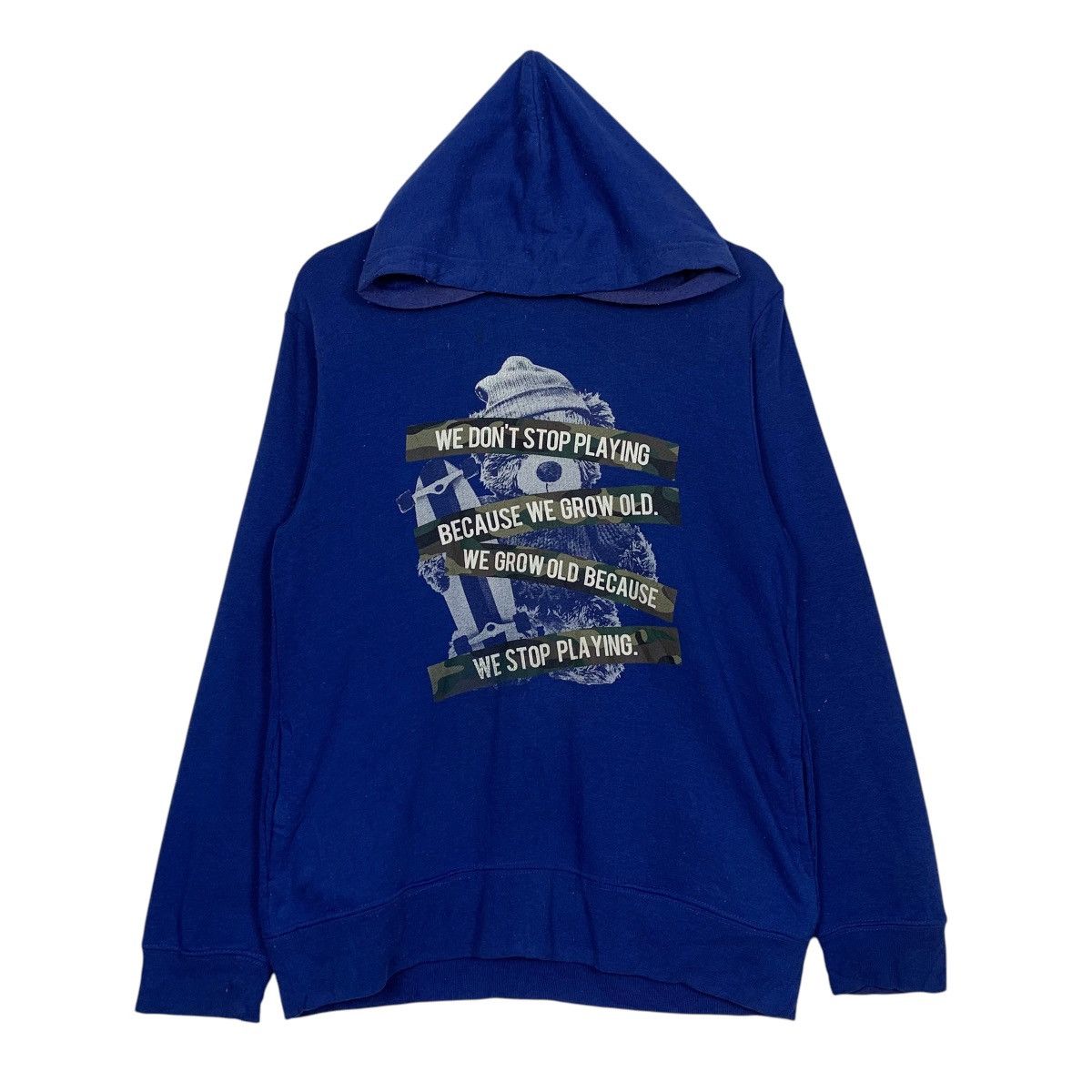 Vintage Bear Skateboard Quotes Hoodie