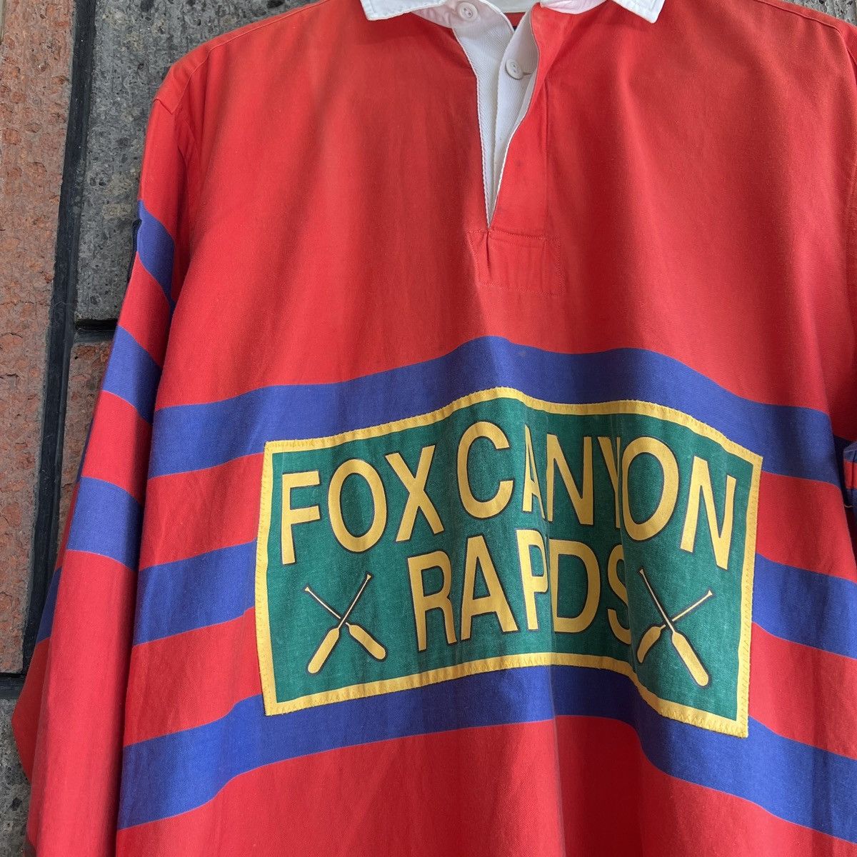 image of Polo Ralph Lauren x Ralph Lauren Sport ‘90S Ralph Laurent Polo Sport Red Fox Canyon Rapids Shirt (S