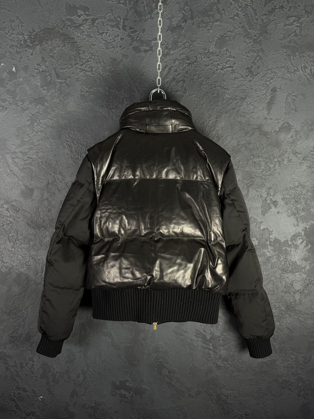 Bally RRP $3,300 BALLY Women’s Lamb Leather Puffer Jacket Vest Size M / US 6-8 / IT 42-44 - 8 Thumbnail