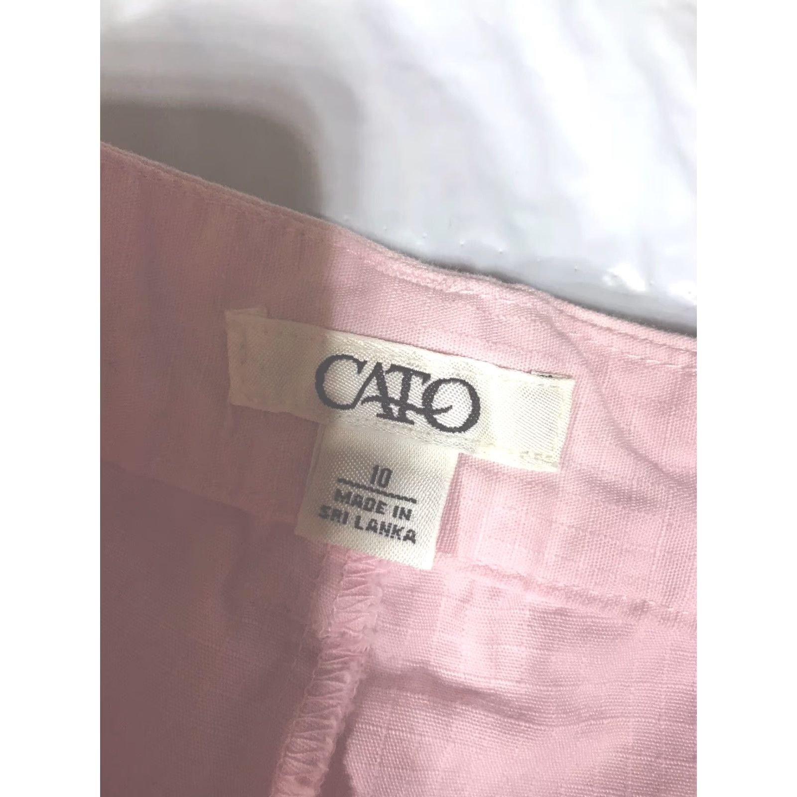 Vintage Cato Skort Women Size 10 Pink Cotton Ruffled Size 32" / US 10 / IT 46 - 4 Thumbnail